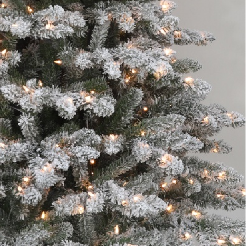 7.5ft  Great Falls Flocked  Artificial Christmas Tree