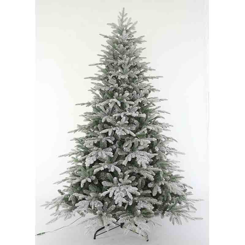 How to design PE flocking pre-lit artificial Christmas trees with different styles and functions according to different markets and consumer needs?