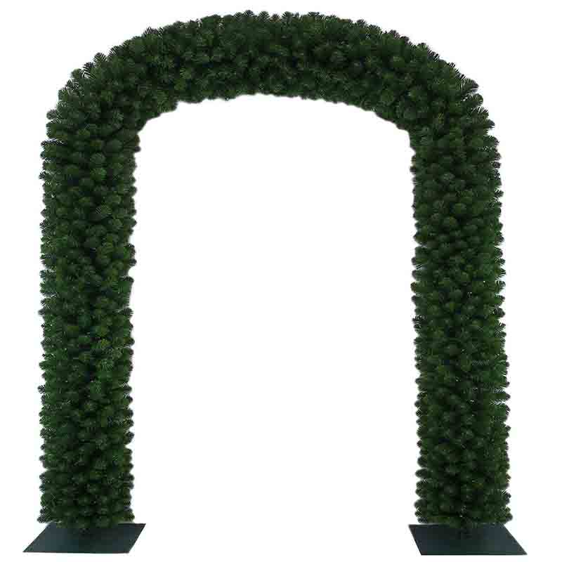 What are the maintenance conveniences of artificial Christmas arch trees?